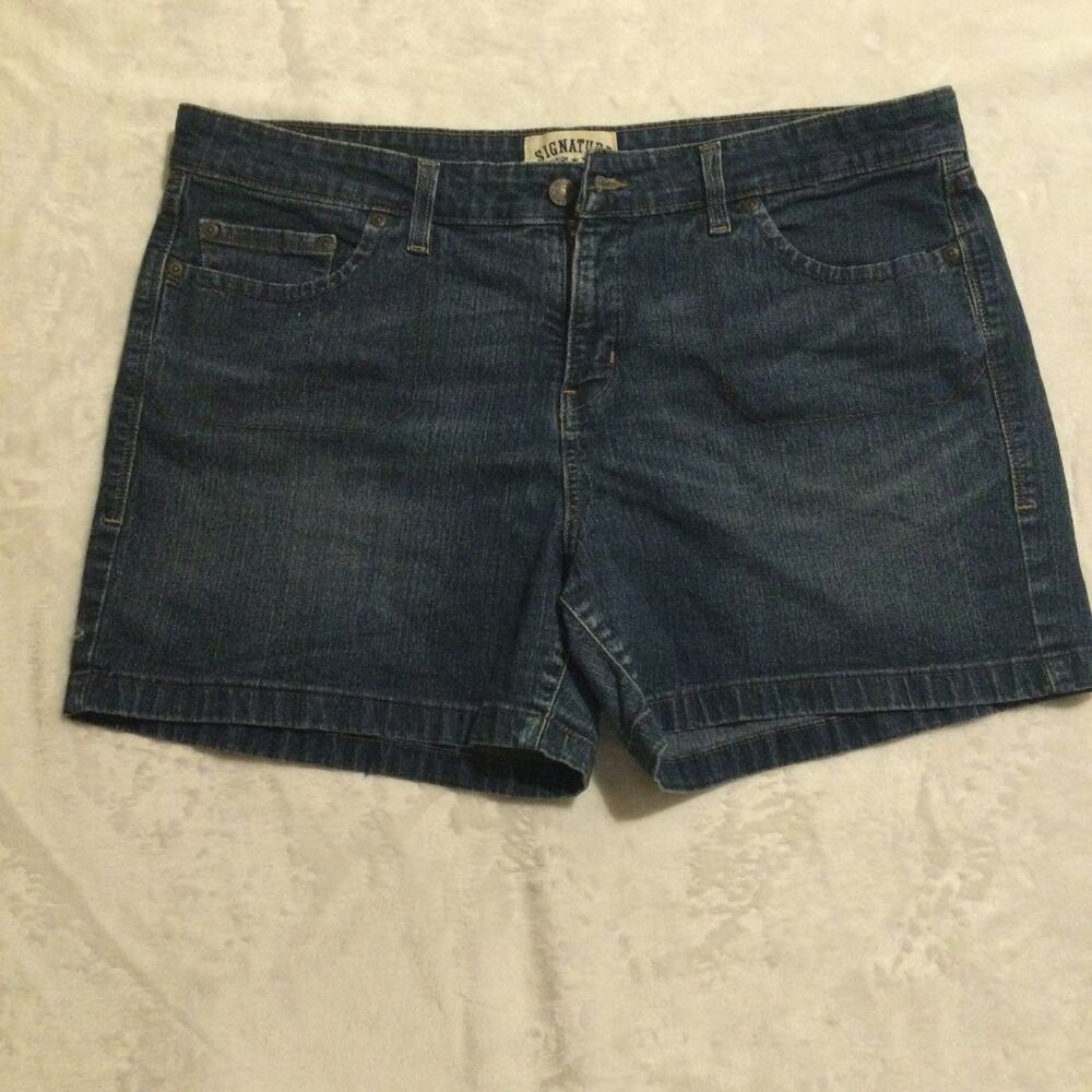 Women's Levi Strauss Signature Trouser Short Jeans Size 16 - Picture 7 of 13